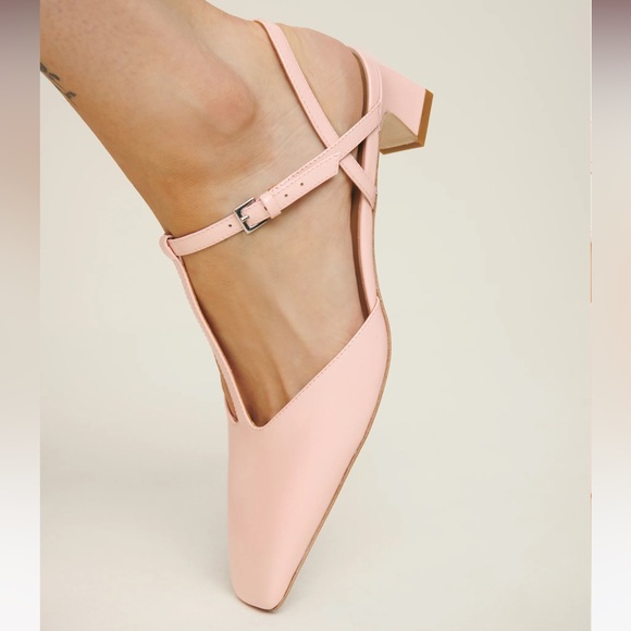 NWT REFORMATION Helena T-strap Pump, Rosewater, size 6.5 - Picture 2 of 11